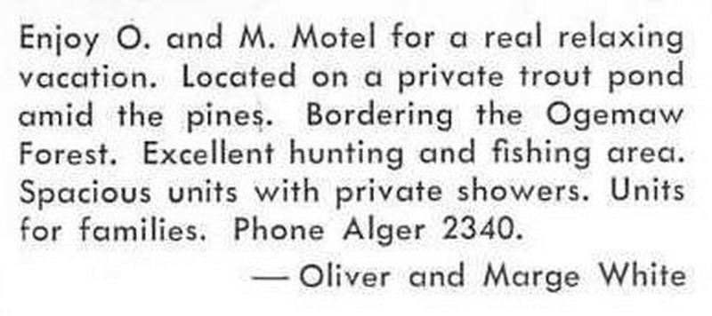 O and M Motel - Vintage Postcard (newer photo)